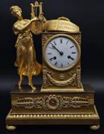 Figurale pendule -   - Verguld brons - 1800-1850, Antiek en Kunst, Antiek | Klokken