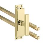 Kruk-espagnolet Kare messing gelakt inclusief 2 stangen, Verzenden, Nieuw