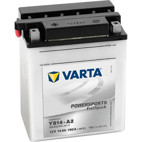 Varta Powersports Freshpack YB14-A2 accu | 514 012 014 | 12, Auto-onderdelen, Accu's en Toebehoren, Ophalen of Verzenden