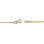 Gouden Venetiaanse schakel ketting | 52,5 cm (veerring), Sieraden, Tassen en Uiterlijk, Kettingen, Ophalen of Verzenden, Gebruikt