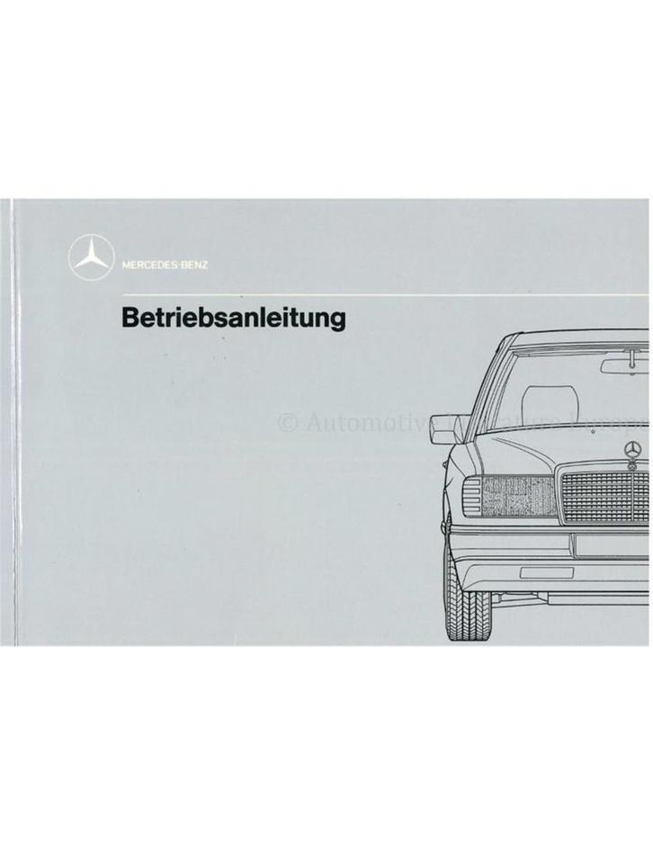 1989 MERCEDES BENZ E KLASSE INSTRUCTIEBOEKJE DUITS, Auto diversen, Handleidingen en Instructieboekjes