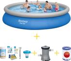 Bestway Zwembad  Fast Set  457 x 84 cm  Inclusief WAYS, Verzenden, Opblaaszwembad, 80 tot 120 cm, Rond