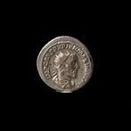 Oud-Romeins Zilver Zeldzame munt keizer Pupienus -, Antiek en Kunst