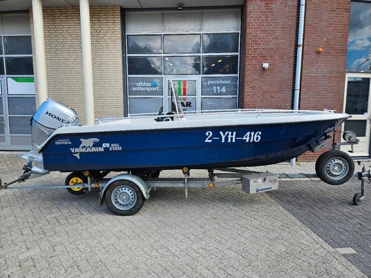 Yamarin 470 consoleboot + Honda 60pk buitenboordmotor (2022), Watersport en Boten, Vis- en Consoleboten, Buitenboordmotor, 50 tot 70 pk