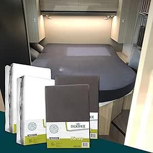 Textielpakket Queensbed/Eilandbed - 2 moltons en 2 jersey, Huis en Inrichting, Slaapkamer | Beddengoed, Wit, Nieuw, Verzenden