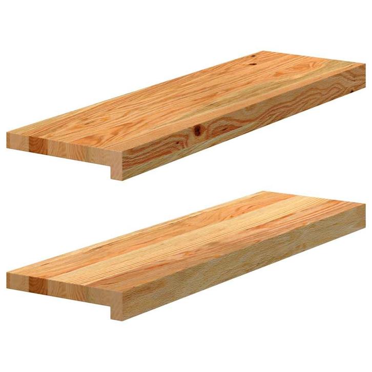 vidaXL Vensterbanken 2 st 70x20x2 cm massief eikenhout, Doe-het-zelf en Verbouw, Kozijnen en Schuifpuien, Nieuw, Verzenden