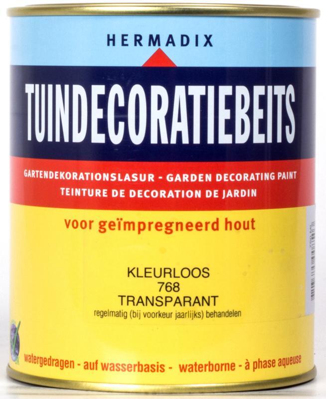 Tuindecoratiebeits Transparant Kleurloos 768 750 ml, Doe-het-zelf en Verbouw, Verf, Beits en Lak, Nieuw, Ophalen of Verzenden