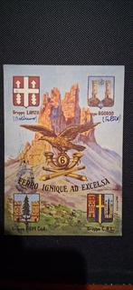 Italië - militaria - Zeldzame militaire regimentskaart 1956, Verzamelen, Gelopen