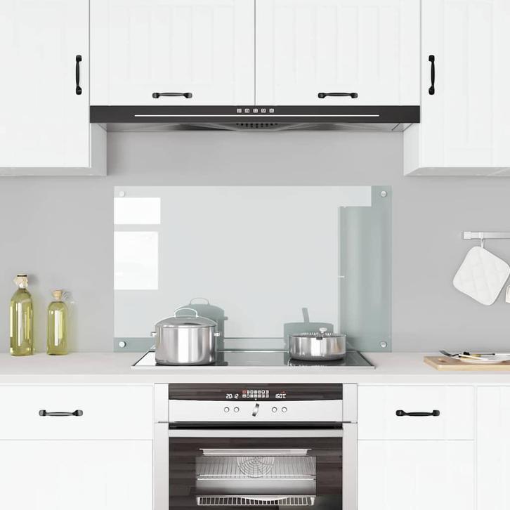 vidaXL Spatscherm keuken 100x60 cm gehard glas transparant, Huis en Inrichting, Keuken | Keukenbenodigdheden, Nieuw, Verzenden