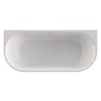 Ligbad Xenz Fay Half Vrijstaand 180x80 cm Glans Wit, Doe-het-zelf en Verbouw, Sanitair, Ophalen of Verzenden, Nieuw