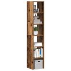 vidaXL Boekenkasten 2 st stapelbaar 30x30x80 cm bewerkt hout, Verzenden, Nieuw