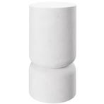 Set van 2 bijzettafels Amine, chubby-design - wit, Huis en Inrichting, Tafels | Bijzettafels, Verzenden, Nieuw