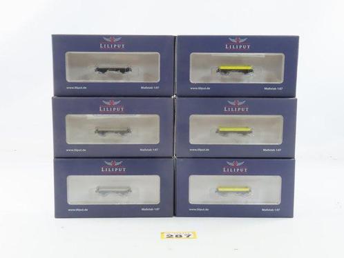 Liliput H0e - L245180/L245181 - Modeltrein goederenwagon (6), Hobby en Vrije tijd, Modeltreinen | H0