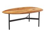 Massief houten salontafel BEAUTY BY NATURE 90cm Sheesham, Ophalen of Verzenden, Nieuw