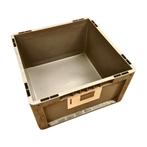 Stapelbak, 400x400x220 mm, grijs kunststof, gebruikt, Ophalen of Verzenden, Gebruikt