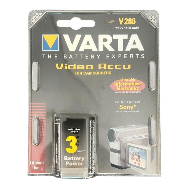 VARTA V286 Camcorder Accu – 7,2V (1100mAh) (Nieuw), Audio, Tv en Foto, Fotografie | Fotostudio en Toebehoren, Nieuw, Verzenden