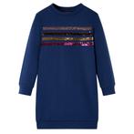vidaXL Kinderjurk 92 marineblauw, Verzenden, Nieuw