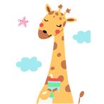 Diamond Painting Knutselset Kind 6+ - Giraffe - Kaart - incl, Hobby en Vrije tijd, Knutselen, Ophalen of Verzenden, Nieuw