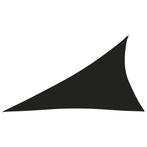 vidaXL Zonnescherm driehoekig 3x4x5 m oxford stof zwart, Nieuw, Verzenden