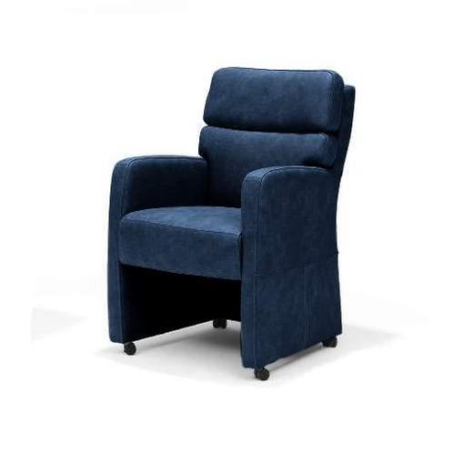 Eetkamerstoel Comfy - eetkamerstoelen - Blauw, Huis en Inrichting, Stoelen, Blauw, Nieuw, Stof