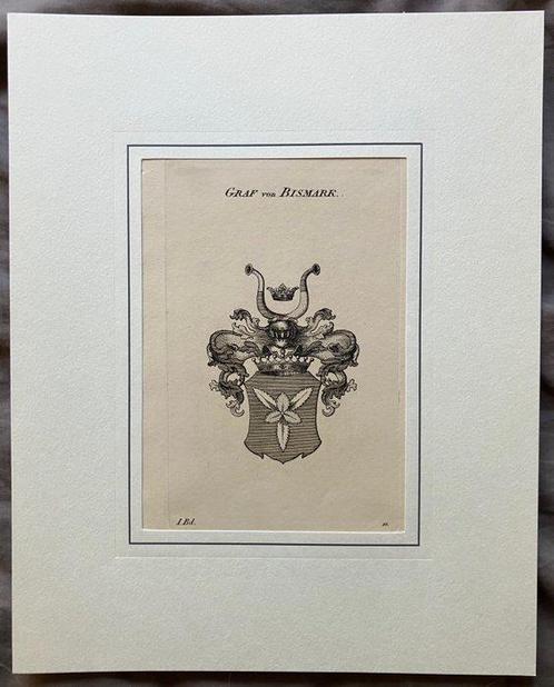 . - 5 gestochene Wappen: Zeppelin / Thurn und Taxis /, Antiek en Kunst, Antiek | Boeken en Bijbels