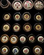 Borduurwerk (20) - 8.5 cm - 7.5 cm - Vintage borduurwerkjes