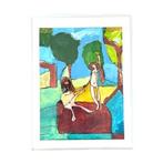 Schilderij  - Adam en Eva - Caroline Sterkman, Antiek en Kunst