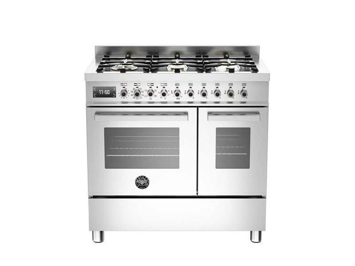 €4114.00 BERTAZZONI PRO906MFEDXT Fornuis 90 cm, Witgoed en Apparatuur, Fornuizen, Vrijstaand, Ophalen of Verzenden