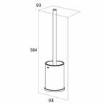 Vrijstaande Toiletborstel met Houder Tiger Colar RVS, Ophalen of Verzenden, Nieuw