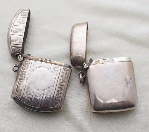 Vesta doosje (2) - .925 zilver - Birmingham / Londen, Antiek en Kunst, Antiek | Goud en Zilver
