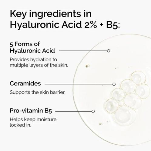 The Ordinary Hyaluronic Acid 2% + B5 Serum 30ml, Sieraden, Tassen en Uiterlijk, Uiterlijk | Gezichtsverzorging, Verzorging, Nieuw