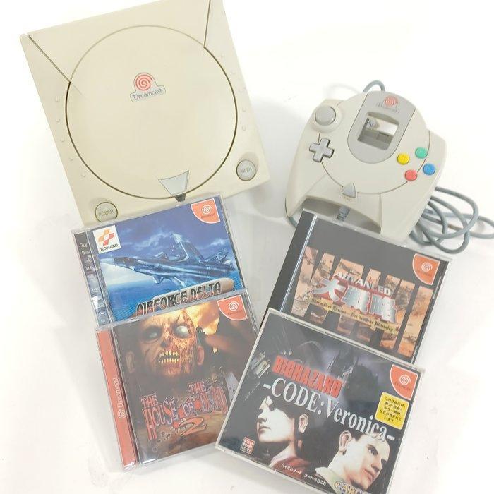 Sega - Dreamcast - Console set & 4 Classic Games Lot -, Spelcomputers en Games, Spelcomputers | Overige Accessoires