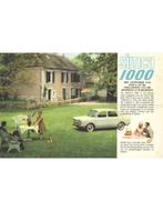 1962 SIMCA 1000 BROCHURE NEDERLANDS, Nieuw, Author