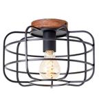 Houten plafondlamp zwart, Taede, Ophalen of Verzenden, Nieuw, Hout, Industrieel