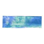 Haarband Stof 7cm - Tie Dye Patroon – Jersey – Blauw Groen, Nieuw