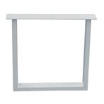 Stalen U tafelpoot wit 76 bij 10 cm en hoogte 72 cm  (4 x 10, Ophalen of Verzenden, Nieuw