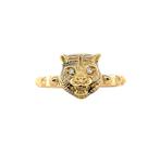 Gouden vintage Gucci panter ring 18 krt, Ophalen of Verzenden, Nieuw