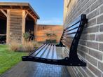 Gevelbankje opklapbaar, muurbankje zwart staal inklapbaar!, Tuin en Terras, Tuinbanken, Verzenden, Nieuw, Metaal
