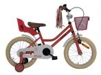 2Cycle Paris Kinderfiets - 16 inch - Roze-Wit - met