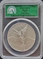 Mexican Libertad 5 oz 2019 PCGS MS70 (POP 69/0=TOP POP), Postzegels en Munten, Munten | Amerika, Verzenden, Zuid-Amerika, Losse munt