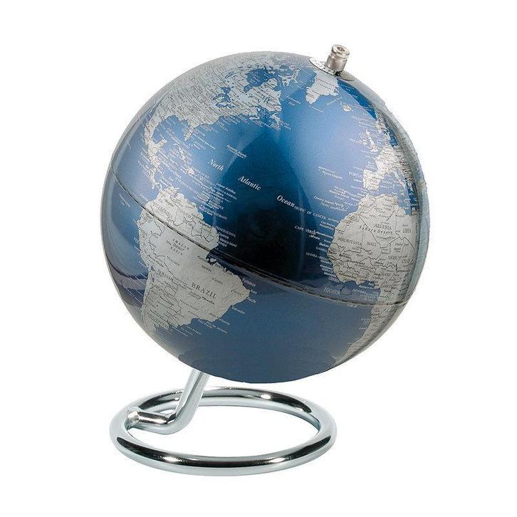 Troika Mini globe Galilei Lichtblauw 13.5cm, Huis en Inrichting, Woonaccessoires | Wereldbollen