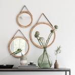 *WOONWINKEL* Must Living San Jose Rotan Spiegel Set Rond, Huis en Inrichting, Woonaccessoires | Spiegels, Verzenden, Nieuw