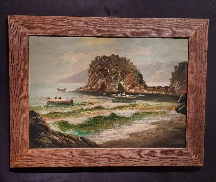 Italiaanse school (XX) - Approdo di pesca, Antiek en Kunst, Kunst | Schilderijen | Klassiek
