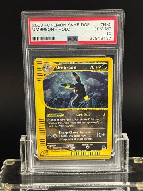 Pokémon - 1 Graded card - umbreon Skyridge holo - PSA 10, Hobby en Vrije tijd, Verzamelkaartspellen | Pokémon