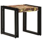 vidaXL Salontafel Multikleur 40 x 40 x 38 cm massief, Huis en Inrichting, Tafels | Salontafels, Minder dan 50 cm, Verzenden, Nieuw