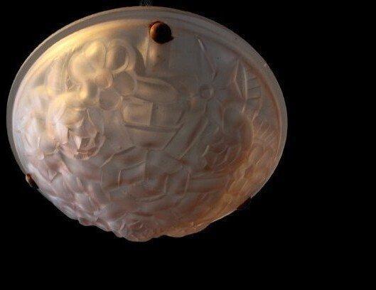 Degué - Plafondlamp - Glas - Art déco, Antiek en Kunst, Curiosa en Brocante