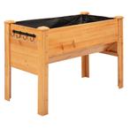 TRUUSK Verhoogd Kruidenbed Plantenbak Van Hout Met Afvoergat, Tuin en Terras, Bloembakken en Plantenbakken, Verzenden, Nieuw