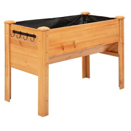 TRUUSK Verhoogd Kruidenbed Plantenbak Van Hout Met Afvoergat, Tuin en Terras, Bloembakken en Plantenbakken, Nieuw, Verzenden