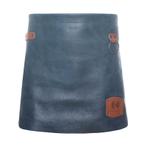 GGM Gastro | KARLOWSKY | Schort met Leren Voorbinder - |, Verzenden, Nieuw, Blauw, Schort