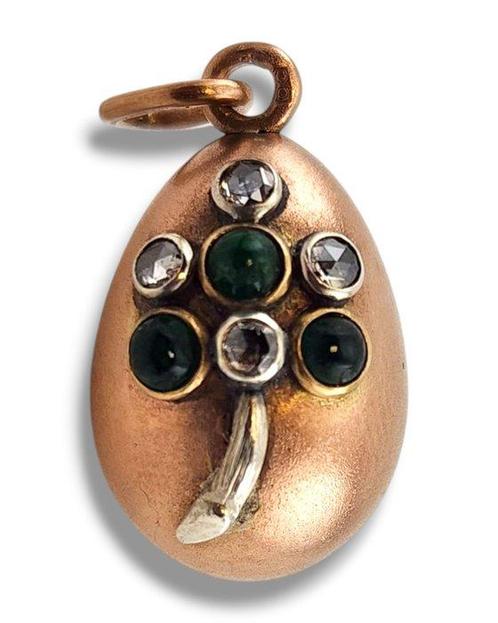 Hanger - 14 karaat Geel goud, Keizerlijk Russisch Juwelen, Sieraden, Tassen en Uiterlijk, Antieke sieraden